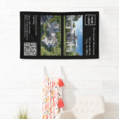 Bannière immobilière moderne avec code QR (En situation)