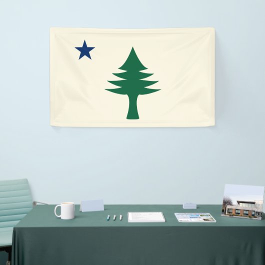 Bannière intérieure du drapeau du Maine 1901 (Salon professionnel)