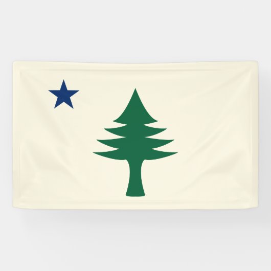 Bannière intérieure du drapeau du Maine 1901 (Horizontal)