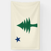 Bannière intérieure du drapeau du Maine 1901 (Vertical)