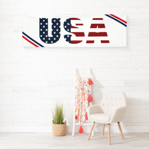 Bannière intérieure USA Patriotique