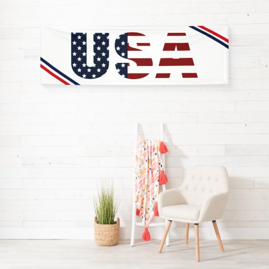 Bannière intérieure USA Patriotique (En situation)
