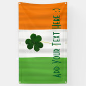 Bannière irlandaise de shamrock de drapeau du jour (Vertical)