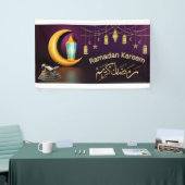 Bannière islamique Ramadan Kareem en vinyle (Salon professionnel)