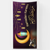 Bannière islamique Ramadan Kareem en vinyle (Vertical)