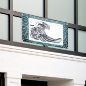 Bannière JAPONAISE de NUAGES de VAGUE (Bâtiment extérieur)