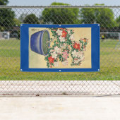 Bannière JAPONAISE d'IMPRESSION de BOIS DE GRAVEUR (En situation)