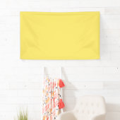 Bannière jaune couleur rayonne (En situation)