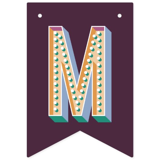 Bannière Joyeuse + Bright Marquee Bund - Violet (Troisième drapeau)