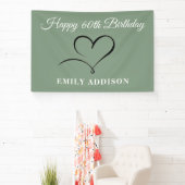 Bannière Joyeux 60e Anniversaire avec Option de Te (Insitu)