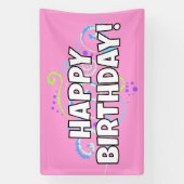 Bannière Joyeux Anniversaire (Verticale)