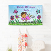 Bannière Joyeux Anniversaire Violet Fée (En situation)