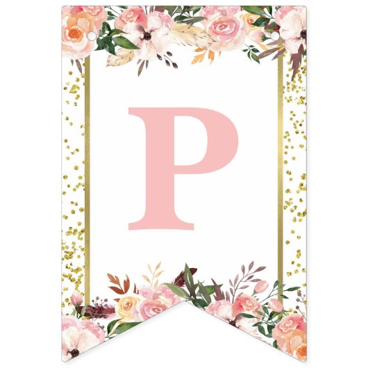 Bannière Joyeux Premier anniversaire (Troisième drapeau)