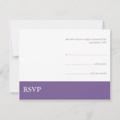 Bannière Lavendar :: Carte RSVP (Dos)