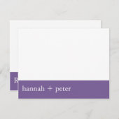 Bannière Lavendar :: Carte RSVP (Devant / Derrière)