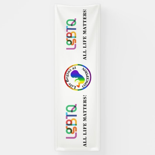 Bannière LGBTQ+ Pro-Life (Vertical)