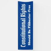 Bannière libre de Filibuster pour les droits const (Vertical)