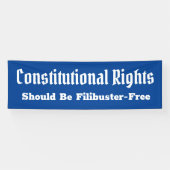 Bannière libre de Filibuster pour les droits const (Horizontal)