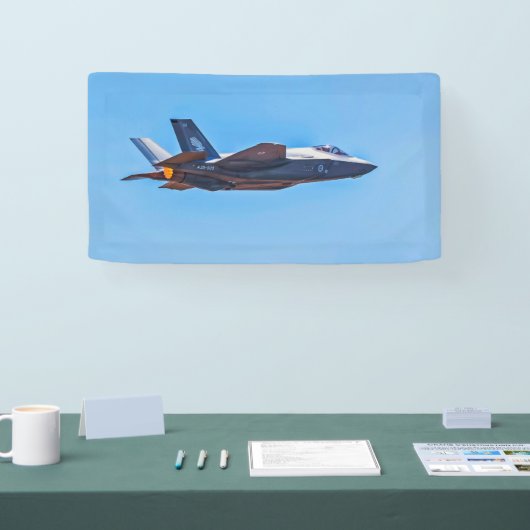 Bannière Lockheed Martin F-35A Lightning II (Salon professionnel)