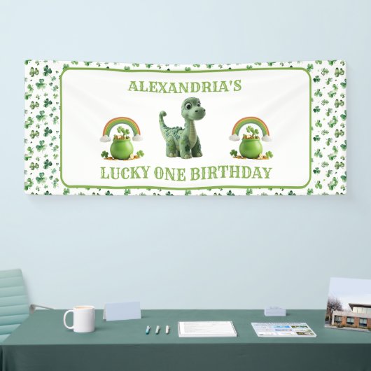 Bannière Lucky One Dinosaur (Salon professionnel)