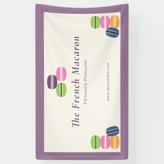 Bannière Macarons française (Vertical)