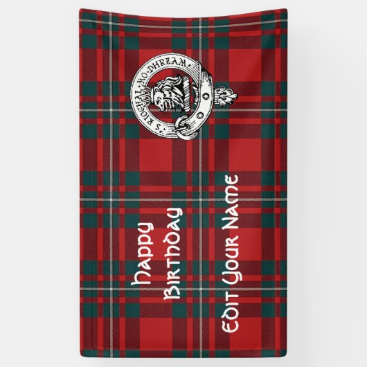 Bannière MacGregor. Customiser pour modifier le no (Vertical)