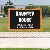 Bannière Maison personnalisée hantée (Insitu)