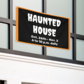 Bannière Maison personnalisée hantée (Bâtiment extérieur)