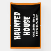 Bannière Maison personnalisée hantée (Verticale)