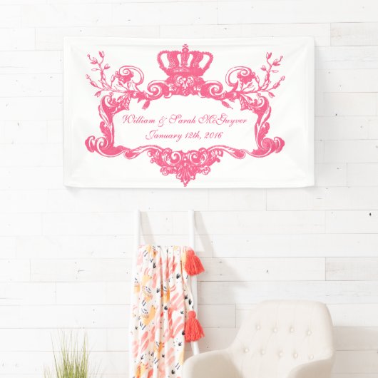 Bannière majestueuse élégante faite sur commande (En situation)