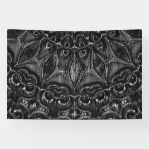 Bannière Mandala Charbon