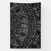 Bannière Mandala Charbon (Verticale)