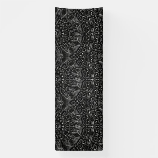 Bannière Mandala Charbon (Verticale)