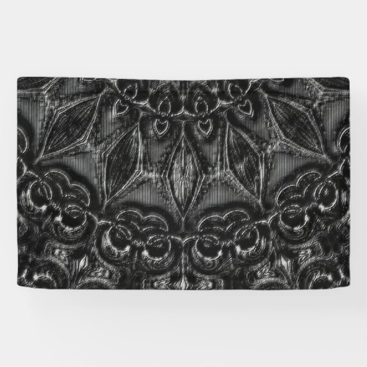 Bannière Mandala Charbon (Horizontal)