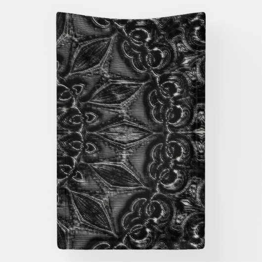 Bannière Mandala Charbon (Verticale)