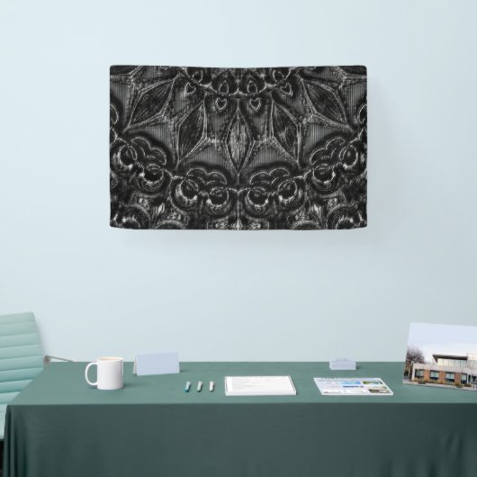 Bannière Mandala Charbon (Salon professionnel)
