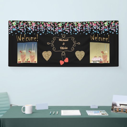 Bannière mariage, anniversaire, mariage (Salon professionnel)