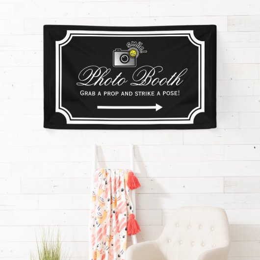 Bannière mariage avec indication d'itinéraire (En situation)