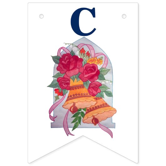 Bannière Mariage Bell "Félicitations" Bunting (Deuxième drapeau)