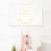 Bannière Mariage blanc et or (Insitu)