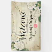 Bannière mariage d'accueil Fleurs de bois Luminair (Vertical)