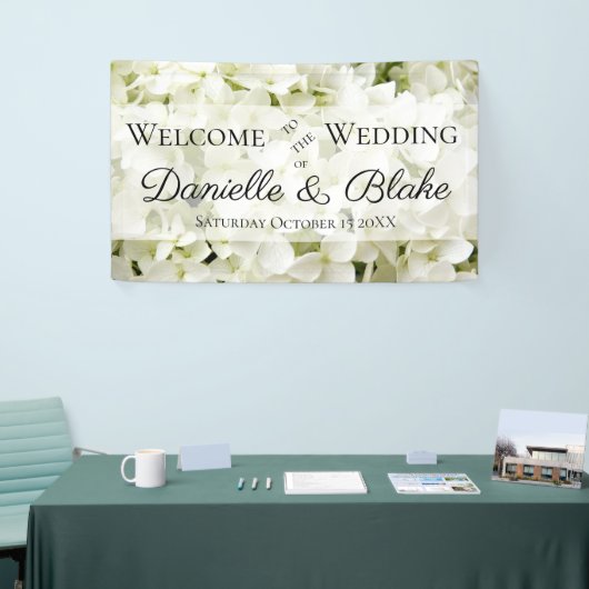 Bannière Mariage d'accueil White Hydrangea (Salon professionnel)