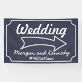 Bannière Mariage de la direction bleue de la Marin (Horizontal)