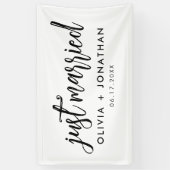 Bannière Mariage de script de calligraphie juste m (Vertical)