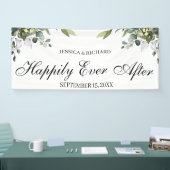 Bannière Mariage Eucalyptus Watercolor (Salon professionnel)