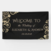 Bannière Mariage Festive Elégante (Horizontal)