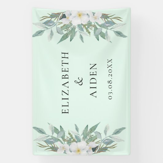 Bannière Mariage Floral (Verticale)