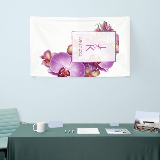 Bannière mariage Monogramme Couple (Salon professionnel)