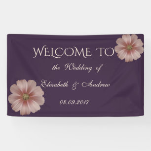 Bannière Mariage Romantique Elegant Daisy
