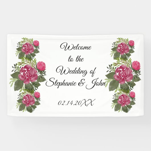 Bannière Mariage rose budget (Horizontal)